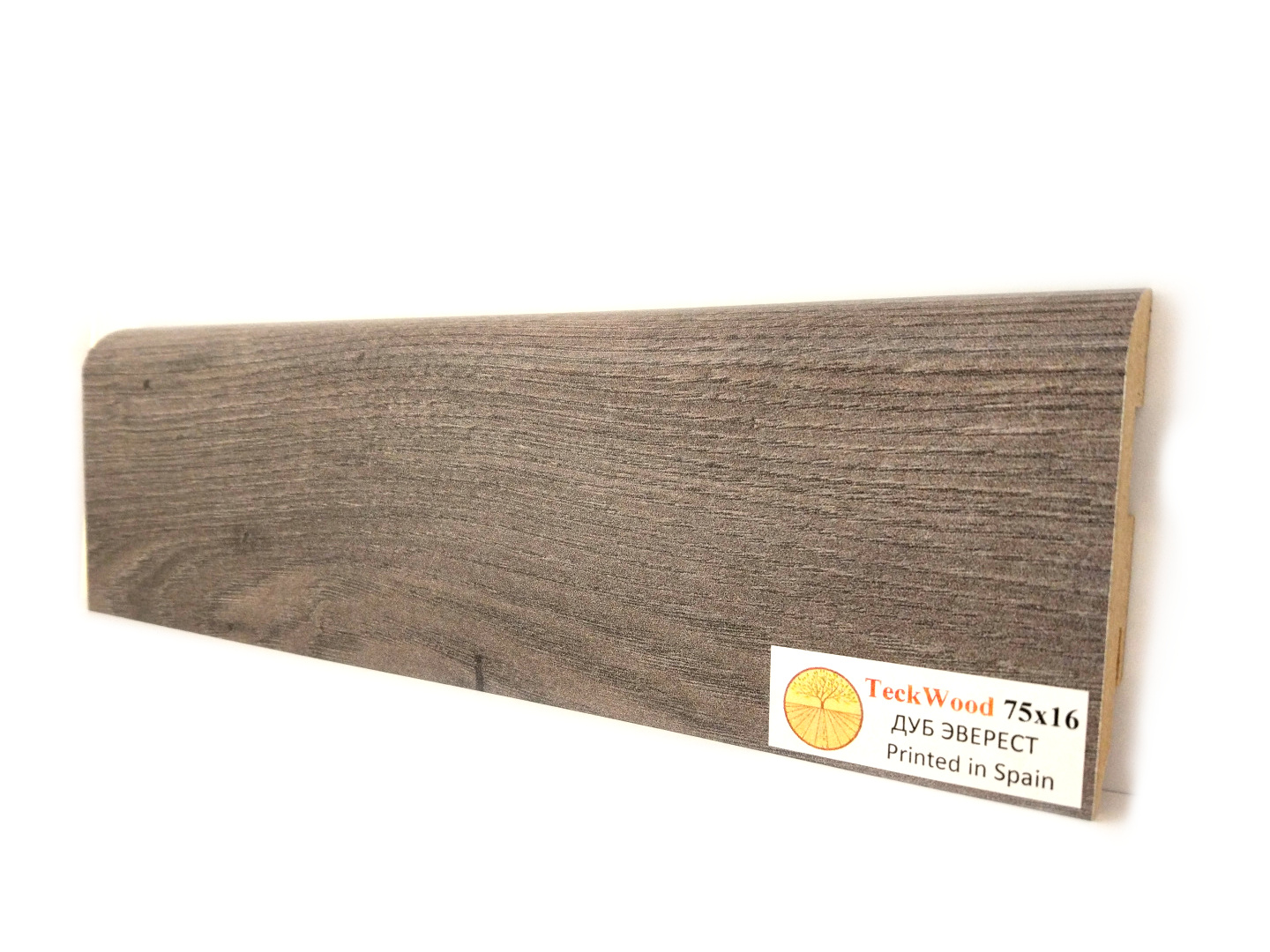 Плинтус МДФ ламинированный TeckWood Дуб Эверест 2150×75×16